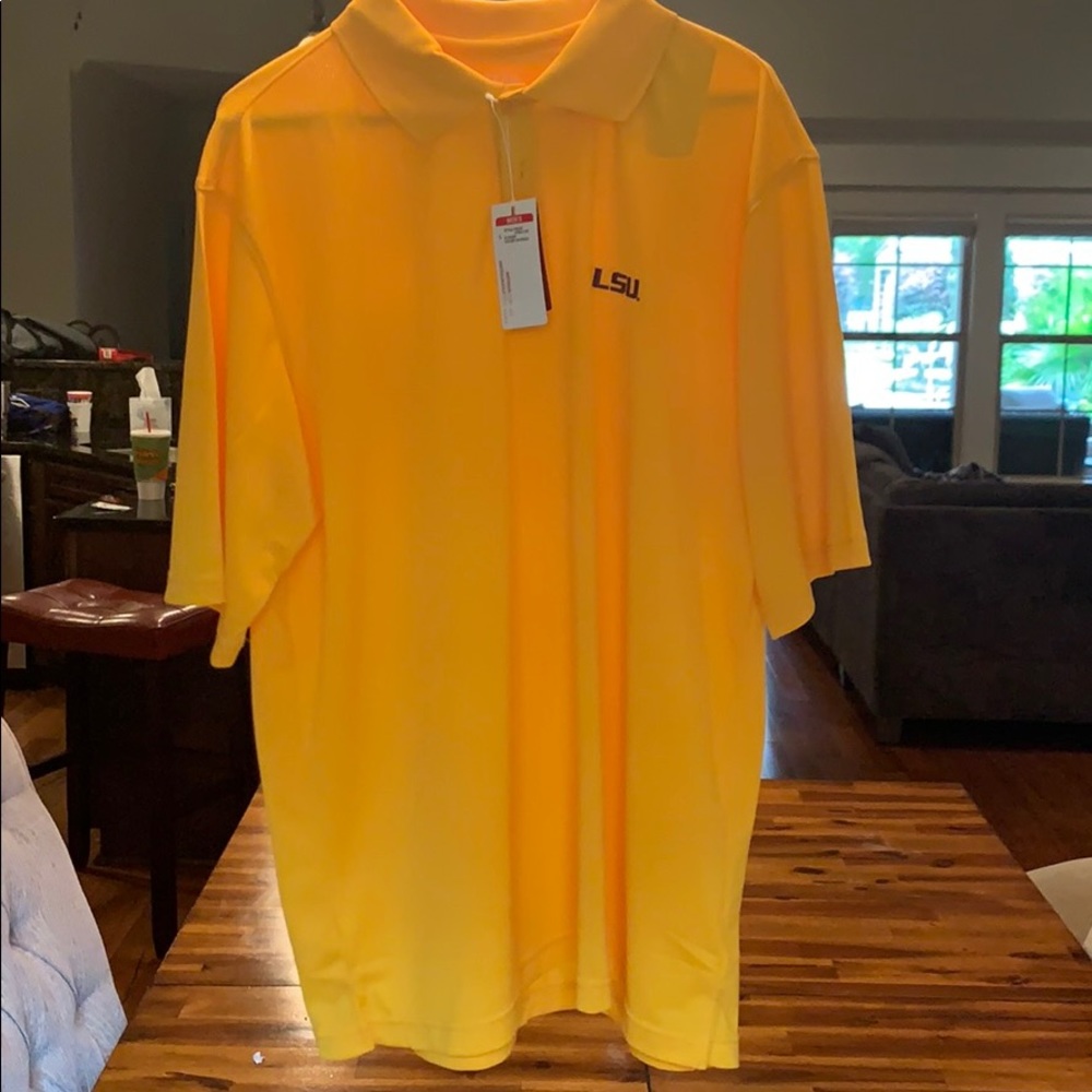 LSU Gold collared shirt